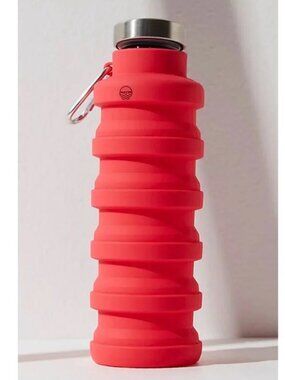 NWT Free People x Mayim Collapsible Carabiner Bottle in Red